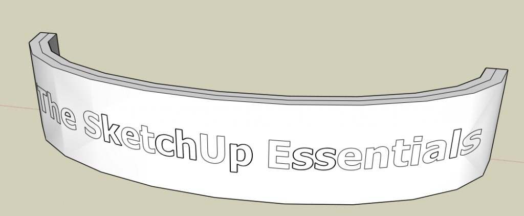 SketchUp Sign Before Cleanup