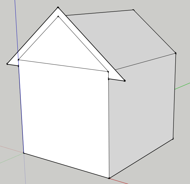 SketchUp Doghouse Roof Outline