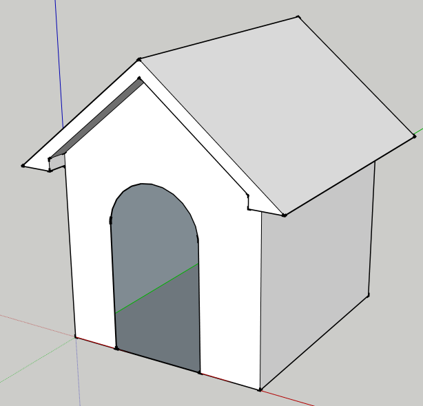 Completed SketchUp Doghouse