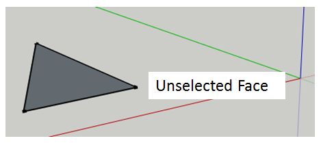 SketchUp Selecting Faces Unselected