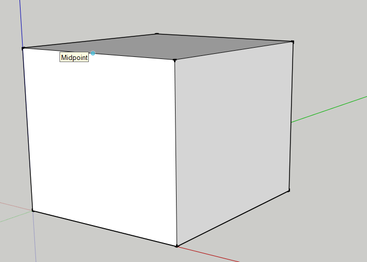 SketchUp Midpoint Inference