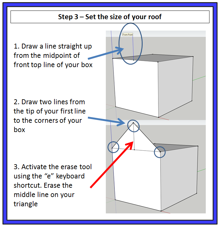 SketchUp Roof Height Creation