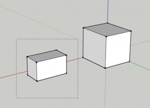 Selecting an object in SketchUp