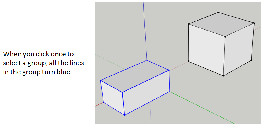 Selecting Groups in SketchUp