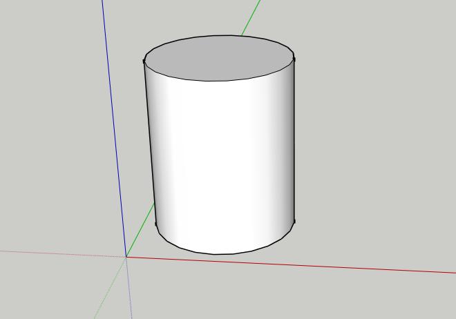 SketchUp Cylinder Example
