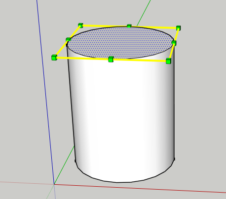 Resizing a single face with the SketchUp Scale Tool