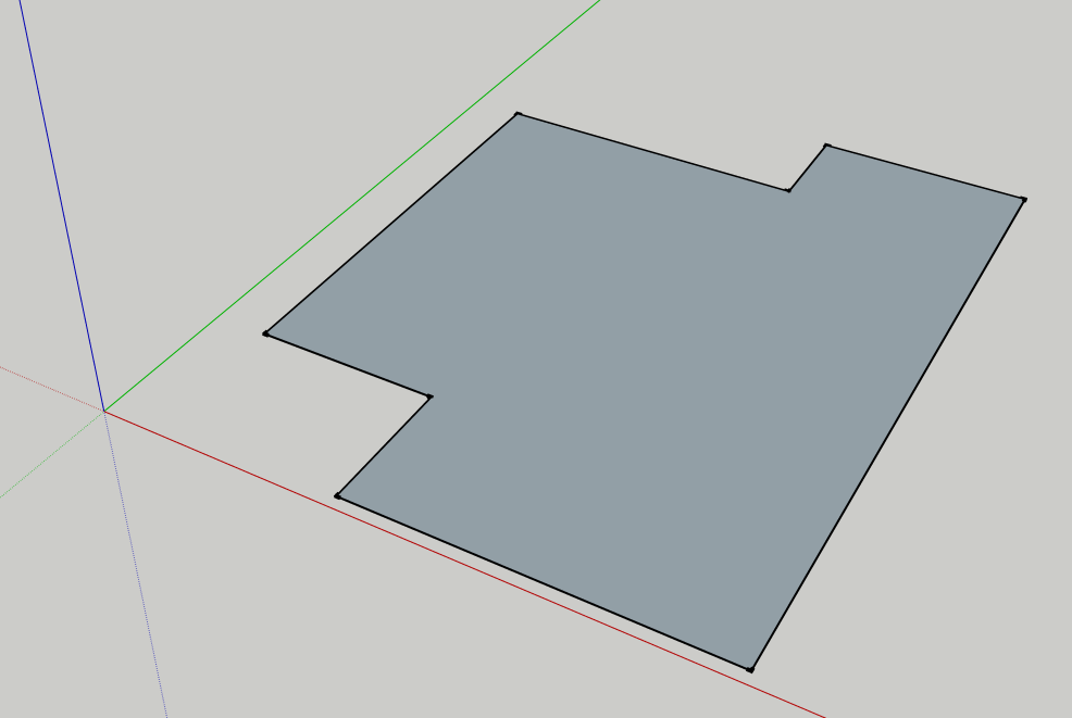 Floor Shape for SketchUp Offset Tutorial