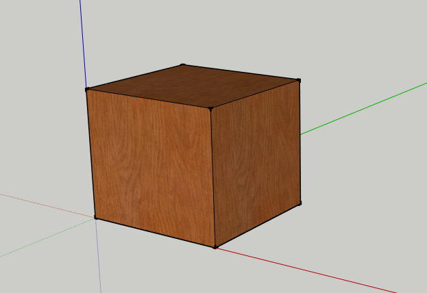 SketchUp Wood Box for Rendering