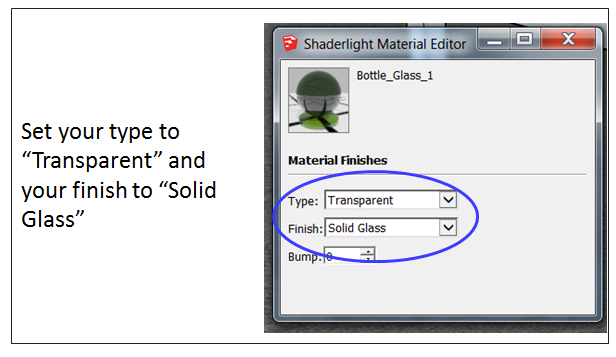 Editing Shaderlight Glass Material