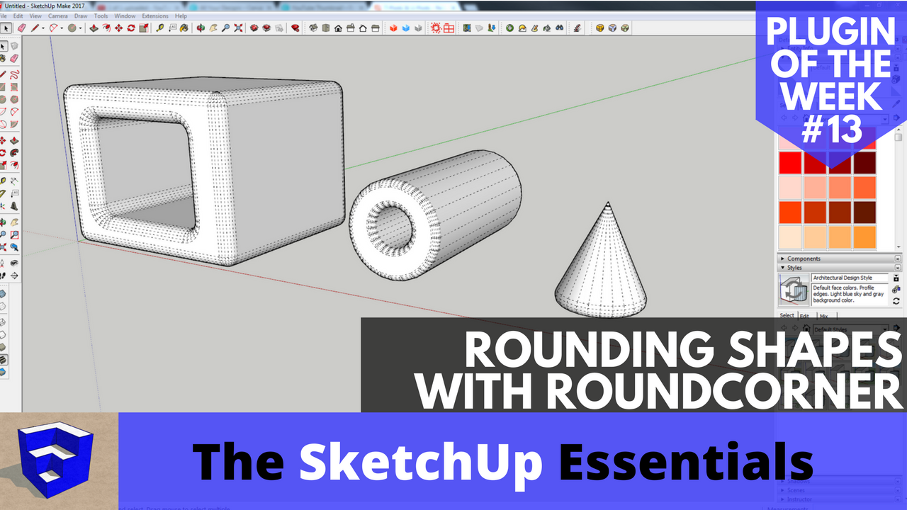 Rounded Corner Tool Sketchup