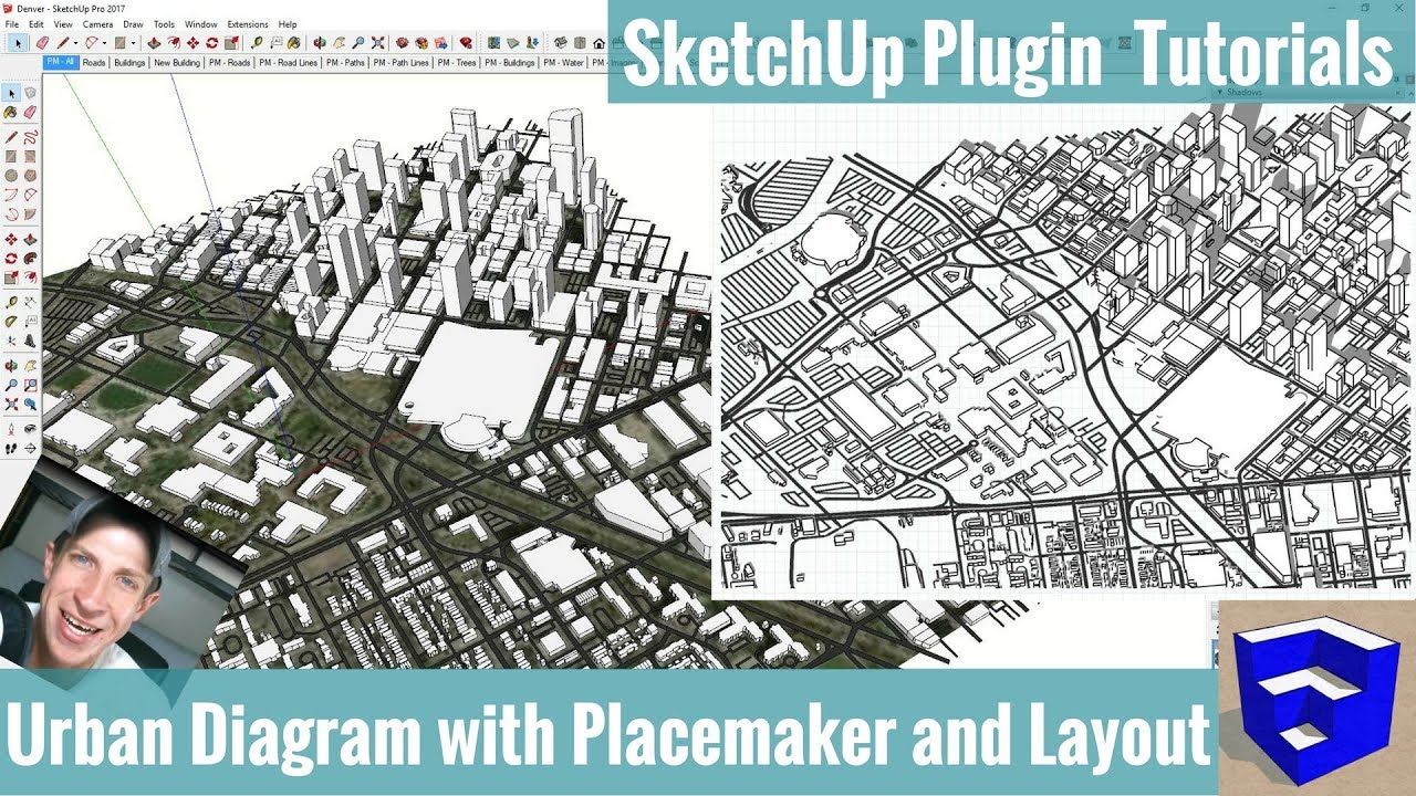 Creating An Axonometric Urban Diagram In Sketchup With