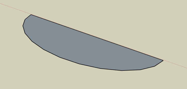 SketchUp Half Oval