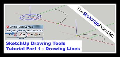 SketchUp Drawing Tools Tutorial Part 1 – Drawing Lines
