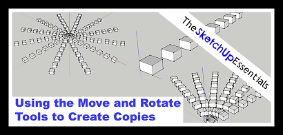 Creating Copies with the Move and Rotate Tools
