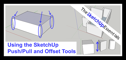 Using the Push/Pull and Offset Tools in SketchUp to Create Shapes and Floor Plans