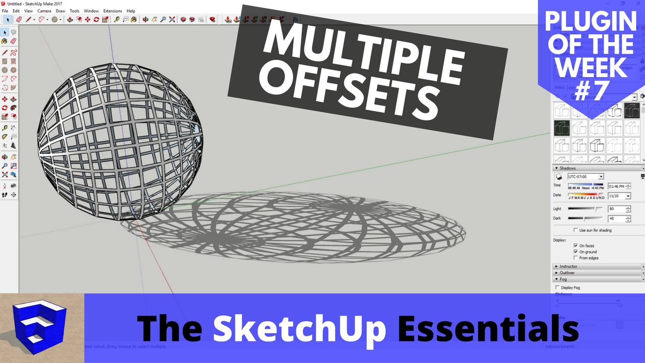 Offsetting Multiple Faces in SketchUp at Once – SketchUp Plugin of the Week #7