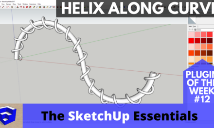 Create Helixes in SketchUp with Helix Along Curve