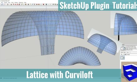 Creating a Glass Lattice w/Curviloft – SketchUp Extension Tutorials