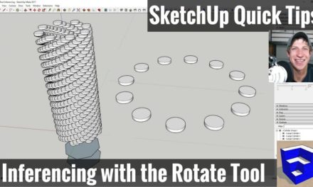 Using Inferencing with the Rotate Tool – SketchUp Quick Tips