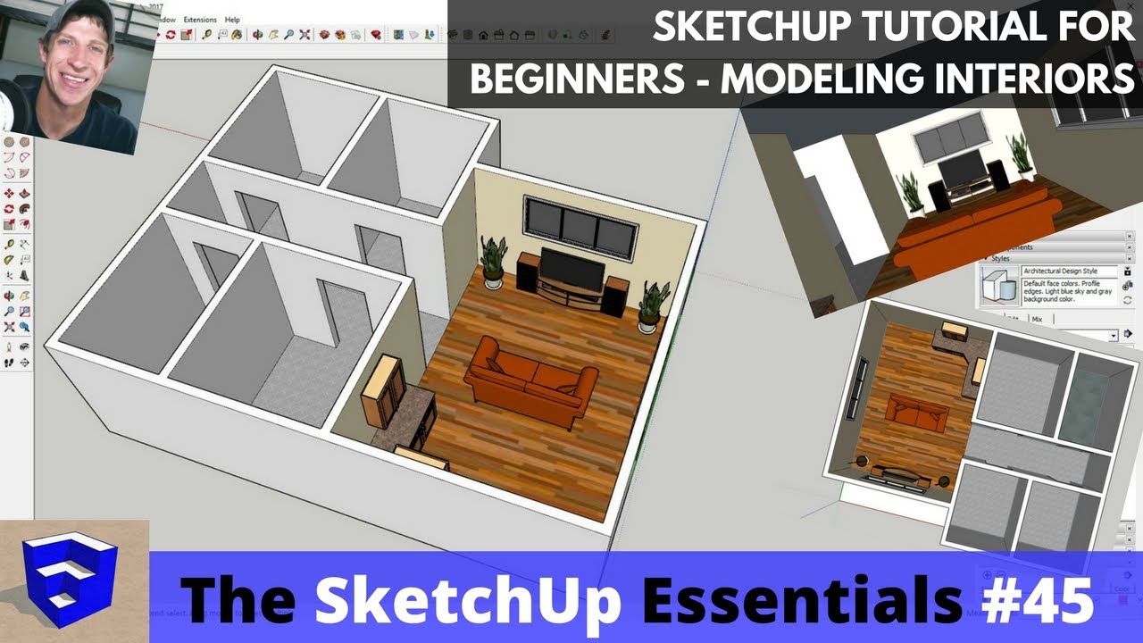 SketchUp Tutorial for Beginners Modeling Interiors The SketchUp