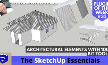 Modeling Architectural Elements in SketchUp with 1001Bit Tools – SketchUp Plugin of the Week #33
