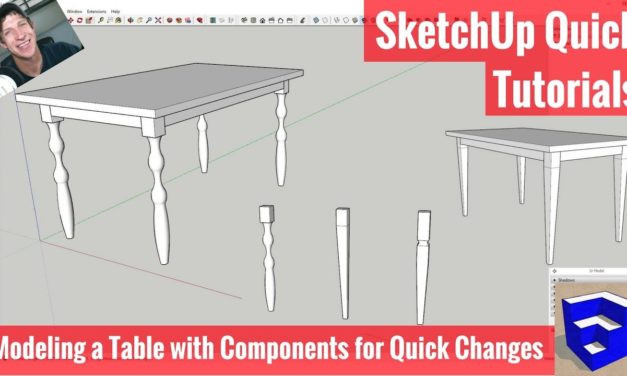 Modeling Options with Components for Woodworkers in SketchUp