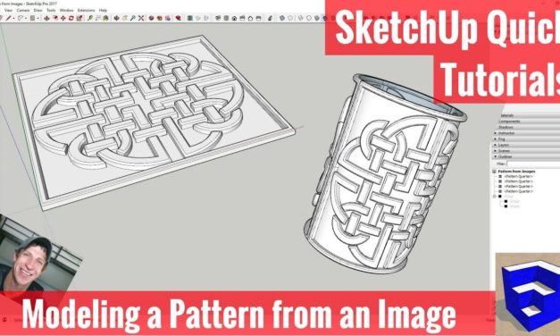 Modeling a Pattern from an Image in SketchUp – SketchUp Quick Modeling Tutorials