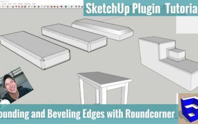 Bevel and Round Corners in SketchUp with Roundcorner – SketchUp Extension Tutorials