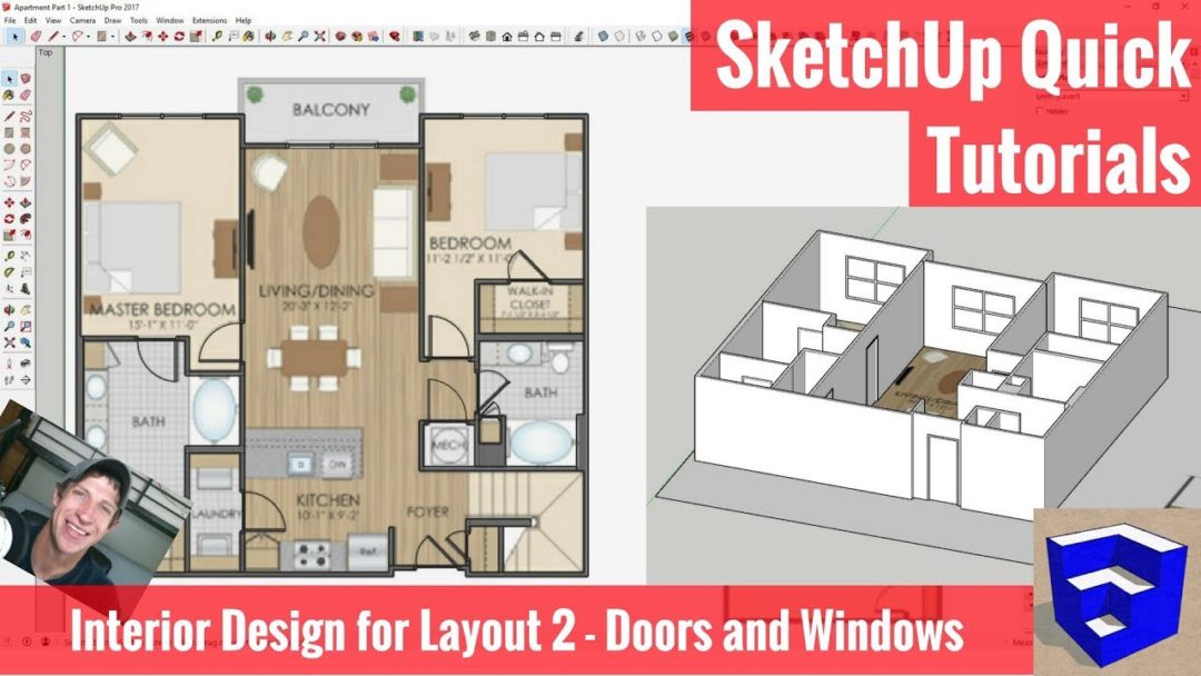SketchUp Interior Design for Layout Part 2 – Doors and Windows - The ...