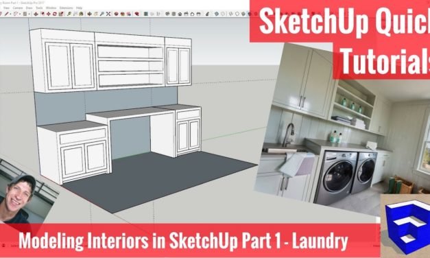 Modeling Interiors in SketchUp Part 1 – Laundry Room Model