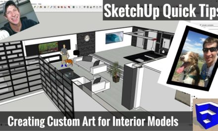 Creating Custom Wall Art for Your Models in SketchUp – SketchUp Quick Tips