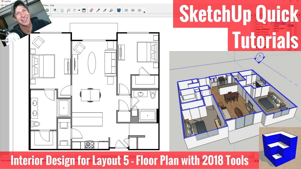 Creating A Floor Plan In Layout With SketchUp 2018 s New Tools Apartment For Layout Part 5 Creating A Floor Plan In Layout With SketchUp 2018 s New Tools Apartment For Layout Part 5