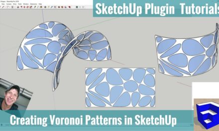 Modeling with Voronoi Patterns in SketchUp using Shape Bender and Radial Bend