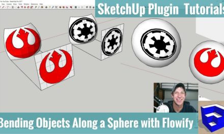 Bending Logos Along the Face of a Sphere in SketchUp with Flowify – SketchUp Star Wars Tutorial!