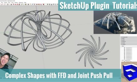 Create CRAZY SHAPES with FFD and Joint Push Pull for SketchUp!!! (RENDERED IN ENSCAPE!)