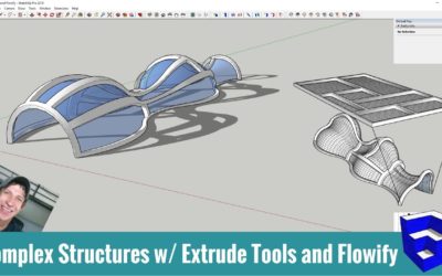 Modeling Complex Structures in SketchUp with Extrude Tools and Flowify!