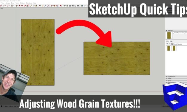 Changing Wood Grain Material Directions in SketchUp – SketchUp Tips for Woodworkers