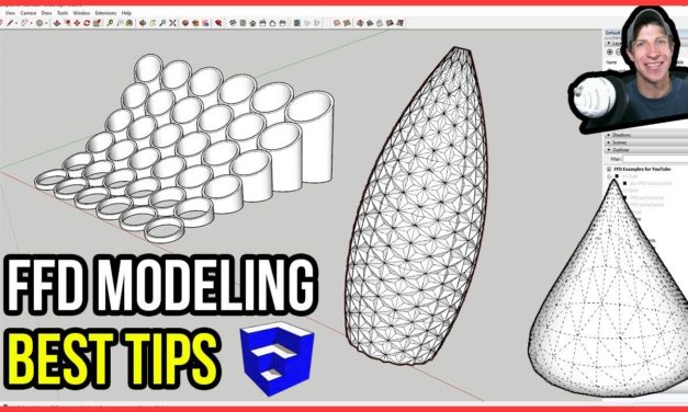 BEST TIPS for Modeling with FFD in SketchUp!