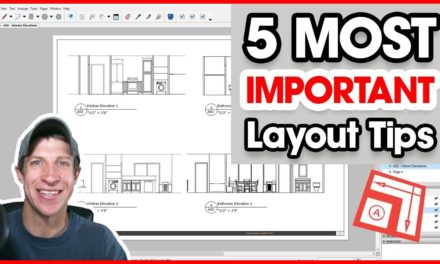 5 MOST IMPORTANT TIPS for Modeling for Layout in SketchUp