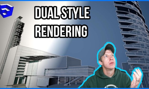 Style Renderings in SketchUp WITHOUT PHOTOSHOP using SketchFX! [Dual Style Tutorial]