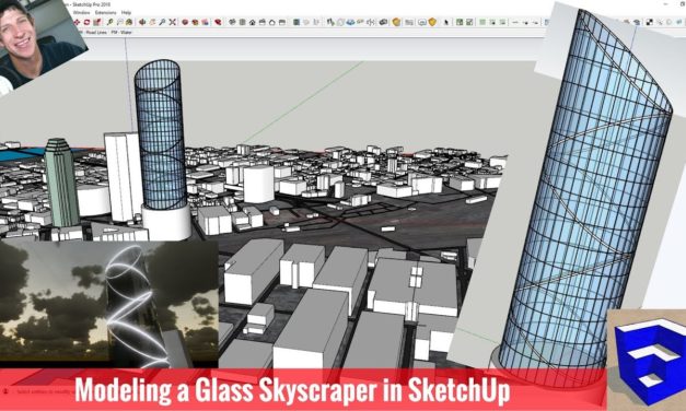 SKETCHUP SKYSCRAPER! Modeling a Glass Lattice Skyscraper with Lattice Maker!