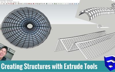 7 Ways to Model Structures in SketchUp with Extrude Tools
