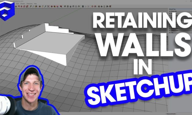 Modeling a RETAINING WALL IN TERRAIN in SketchUp