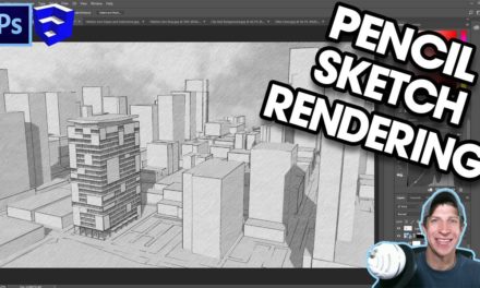 PENCIL SKETCH STYLE RENDERINGS in Photoshop from Your SketchUp Models