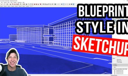 Creating a CUSTOM BLUEPRINT STYLE in SketchUp!