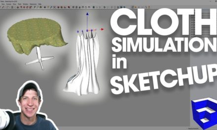 REAL CLOTH SIMULATION IN SKETCHUP with Clothworks!