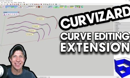 EDITING AND SIMPLIFYING CURVES in SketchUp with Curvizard