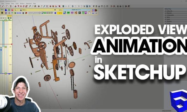 Creating an EXPLODED VIEW ANIMATION in SketchUp using Animator