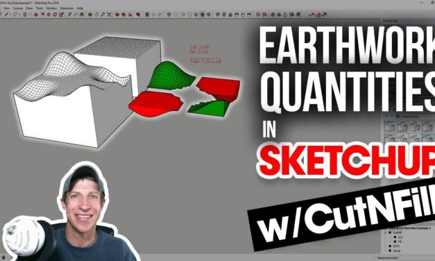 EARTHWORK QUANTITIES IN SKETCHUP with The CutNFill Plugin