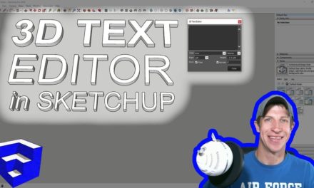 EDITABLE 3D TEXT IN SKETCHUP with 3D Text Editor